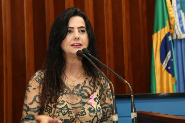 Imagem: Em sessão plenária, Mara Caseiro solicita a construção de Anexo junto ao Hospital Regional, implantação do IML e Anel Viário em Amambai