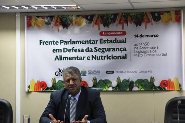 Imagem: Frente Parlamentar de Defesa da Segurança Alimentar é coordenada pelo deputado João Grandão (PT)