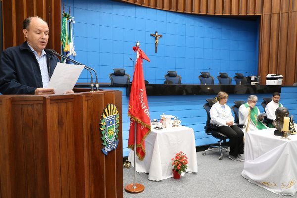 Imagem: Mochi falou da importância da festa coxinense, realizada há 24 anos em Campo Grande durante a missa