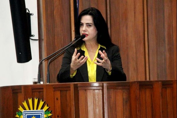 Imagem: Mara Caseiro fala sobre suicídio na tribuna da Assembleia Legislativa