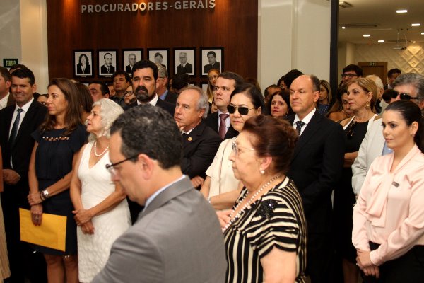 Imagem: Presidente da Assembleia Legislativa de Mato Grosso do Sul, Junior Mochi (MDB) durante solenidade no MPMS