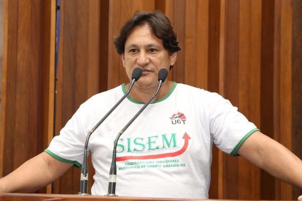 Imagem: Marcos Tabosa, presidente do Sindicato dos Servidores Municipais de Campo Grande