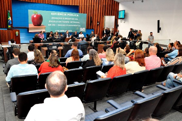 Imagem: Evento proposto pelo deputado Felipe Orro reuniu entidades e profissionais da área da educação em MS