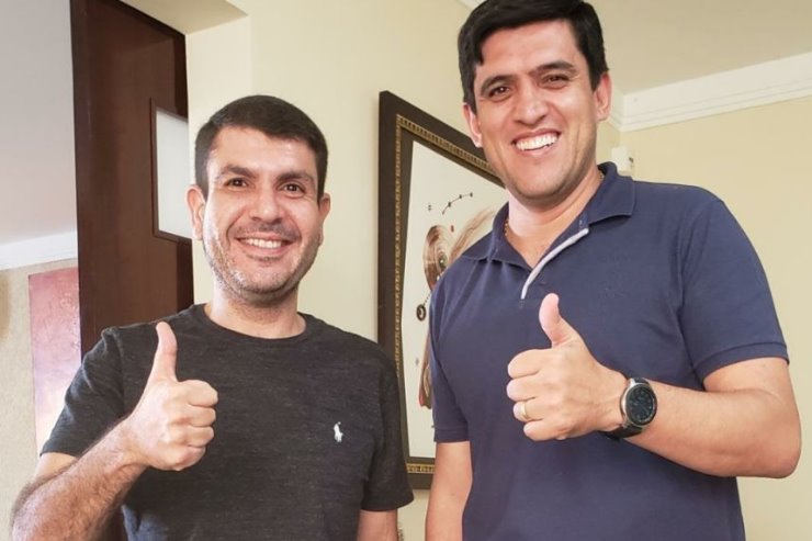 Imagem: Deputado Jamilson e Júnior Vasconcelos, ex-prefeito de Fátima do Sul.