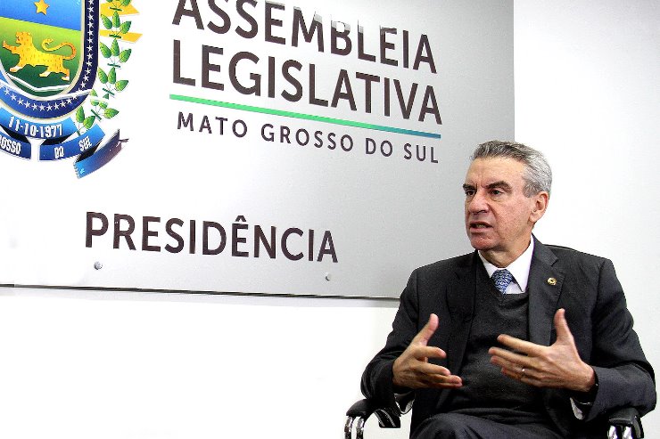 Imagem: Presidente da ALEMS: "Somos contratados pelo povo de Mato Grosso do Sul e a Assembleia tem trabalhado de forma responsável e transparente"