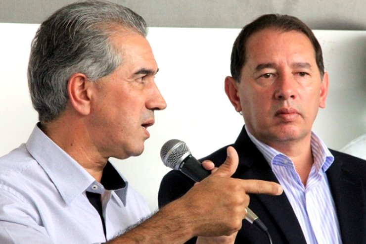 Imagem: Reinaldo reafirma compromisso com Gerson Claro e anuncia obras em Sidrolândia
