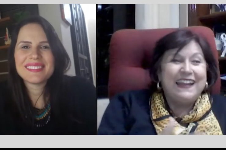 Imagem: Psicóloga e empresária Angela Marini é entrevistada pela TV ALEMS