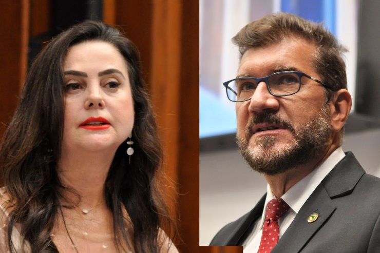 Imagem: Mara Caseiro é a líder do governo, enquanto que Pedro Kemp é o líder da oposição