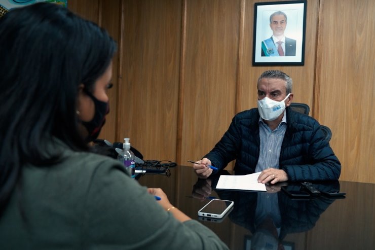 Imagem: Presidente Paulo Corrêa fez balanço do semestre durante entrevista ao programa Direto ao Assunto, da Rádio ALEMS 