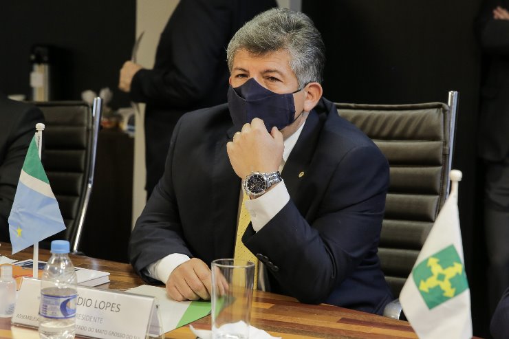 Imagem: Durante reunião híbrida, o deputado Lidio Lopes apresentou a candidatura de Mato Grosso do Sul
