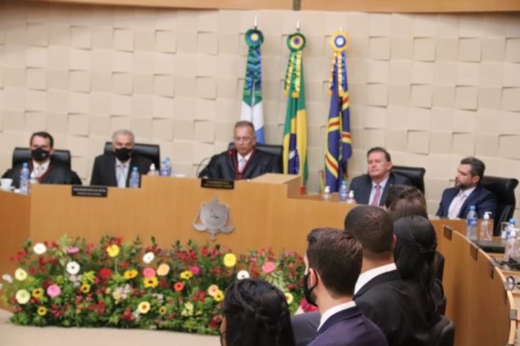 Imagem: A cerimônia ocorreu no plenário do Tribunal Pleno do Palácio da Justiça
