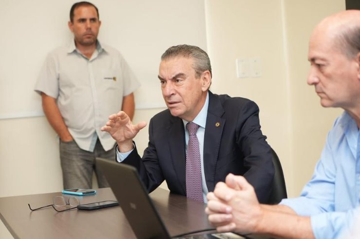 Imagem: O presidente da ALEMS conversou com os presidentes dos consórcios municipais sobre a rota bioceânica