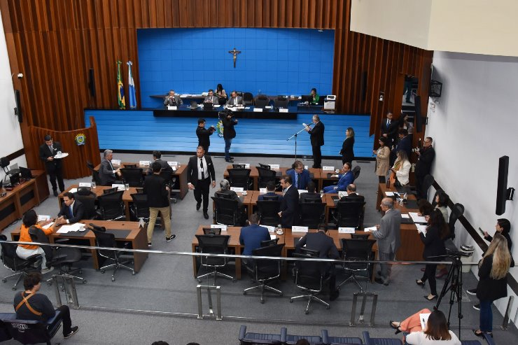 Imagem: Sessão no plenário da ALEMS; parlamentares terão nova regra no uso de nome a ser escolhido para o exercício do mandato