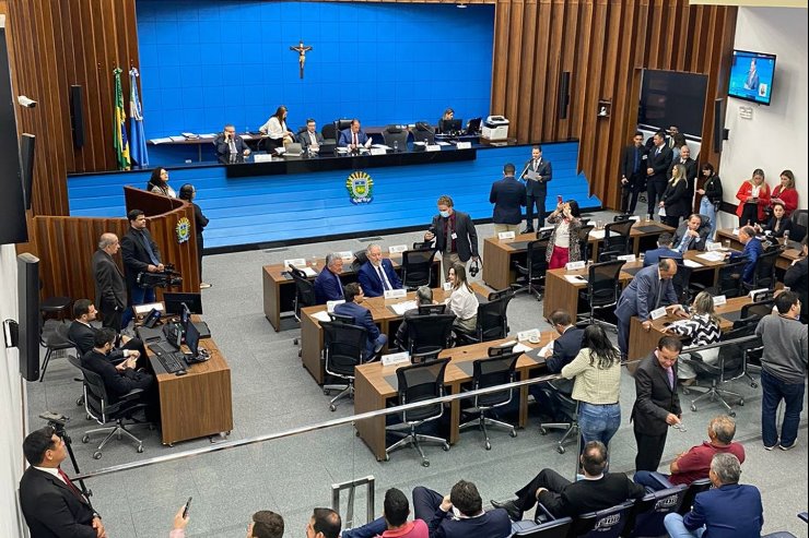 Imagem: Plenário da Assembleia Legislativa de Mato Grosso do Sul; na sessão desta quarta-feira, devem ser votados cinco projetos