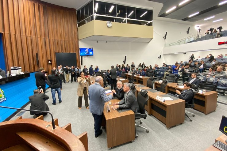 Imagem: Plenário da Assembleia Legislativa de Mato Grosso do Sul; na sessão desta quina-feira, devem ser votados quatro projetos