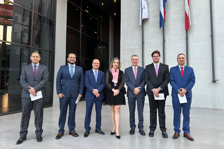 Imagem: Delegação de MS participou da posse do presidente do Paraguai, Santiago Peña nesta terça-feira