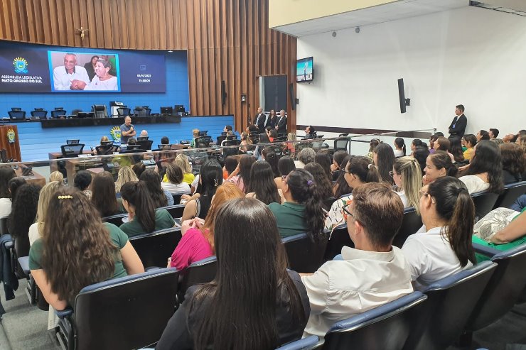 Imagem: Com plenário lotado, Assembleia Legislativa realizou, na tarde desta quinta-feira, o primeiro dia do "Simpósio Cuidados Paliativos de Mato Grosso Do Sul”