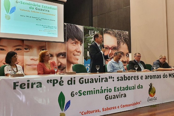 Imagem: Renato Câmara abre a 6ª edição do Seminário da Guavira, no auditório da UEMS