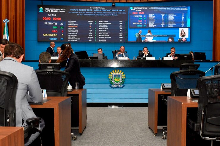 Imagem: Deputados estaduais devem apreciar seis propostas durante a sessão plenária da ALEMS