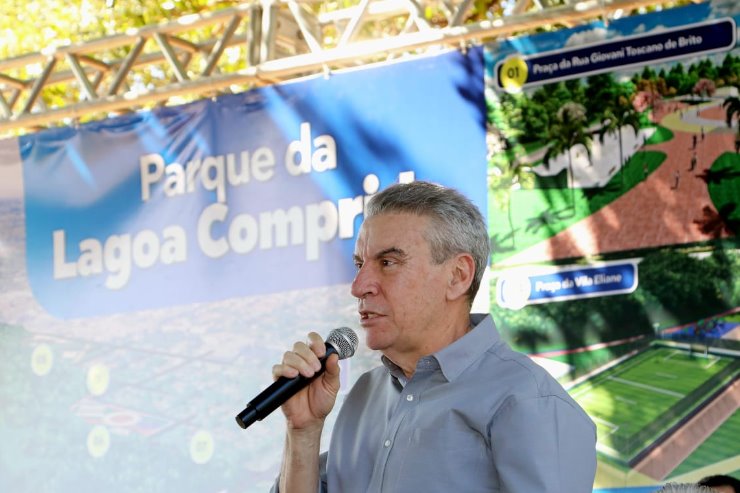 Imagem: Deputado participou do ato que marca o início da revitalização da Lagoa Comprida