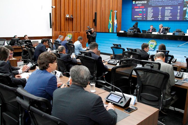 Imagem: Plenário do Palácio Guaicurus, onde são aprovados e votados os projetos pautadas na Ordem do Dia