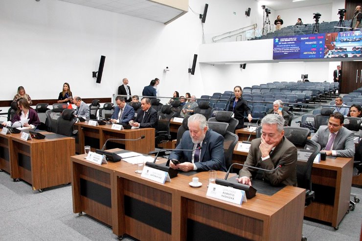 Imagem: Plenário do Palácio Guaicurus, onde são aprovados e votados os projetos pautadas na Ordem do Dia