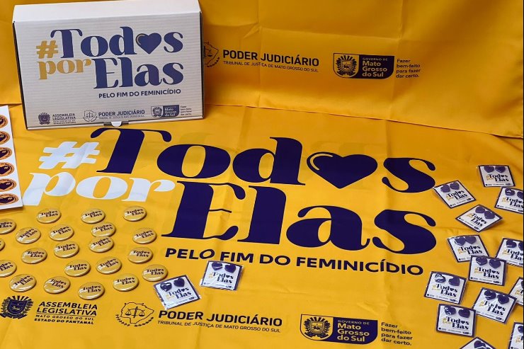 Imagem: Os Poderes do Mato Grosso do Sul estão unidos neste movimento pelo fim do feminicídio