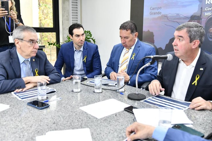 Imagem: Governador Eduardo Riedel apresentou projeto aos deputados estaduais nesta terça (10)