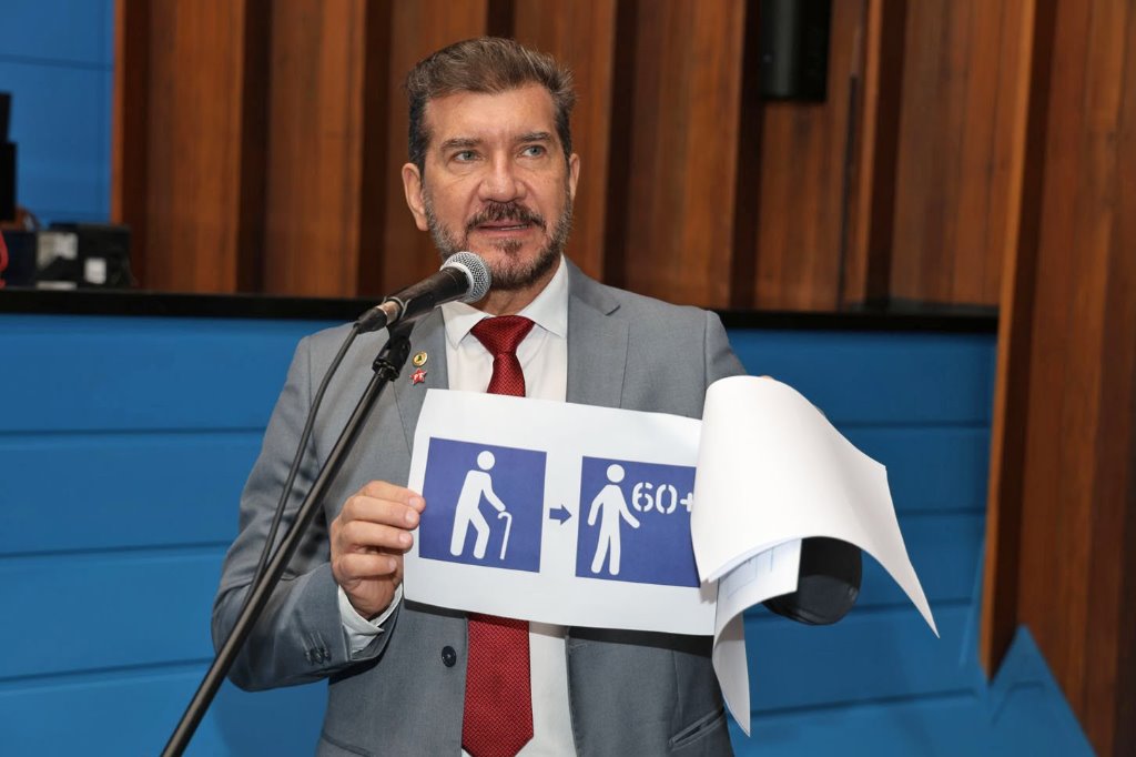 Imagem: Deputado Pedro Kemp propõe mudança no símbolo que indica a representação da pessoa idosa