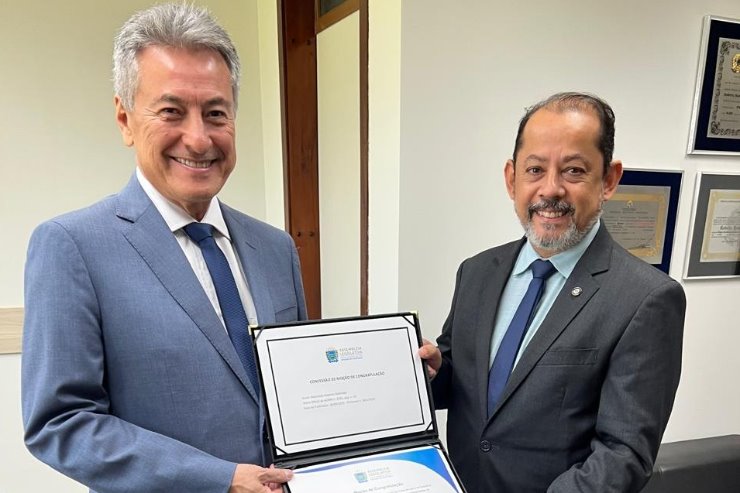 Imagem: Hashioka parabenizou toda a diretoria do CRA-MS e colocou seu mandato à disposição da instituição