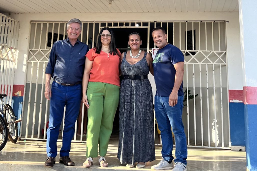 Imagem:  O parlamentar visitou as instalações do Centro de Educação Infantil (CEI) Maria Santana de Araújo, na qual vai destinar emenda parlamentar no valor de R$ 50 mil, em 2026