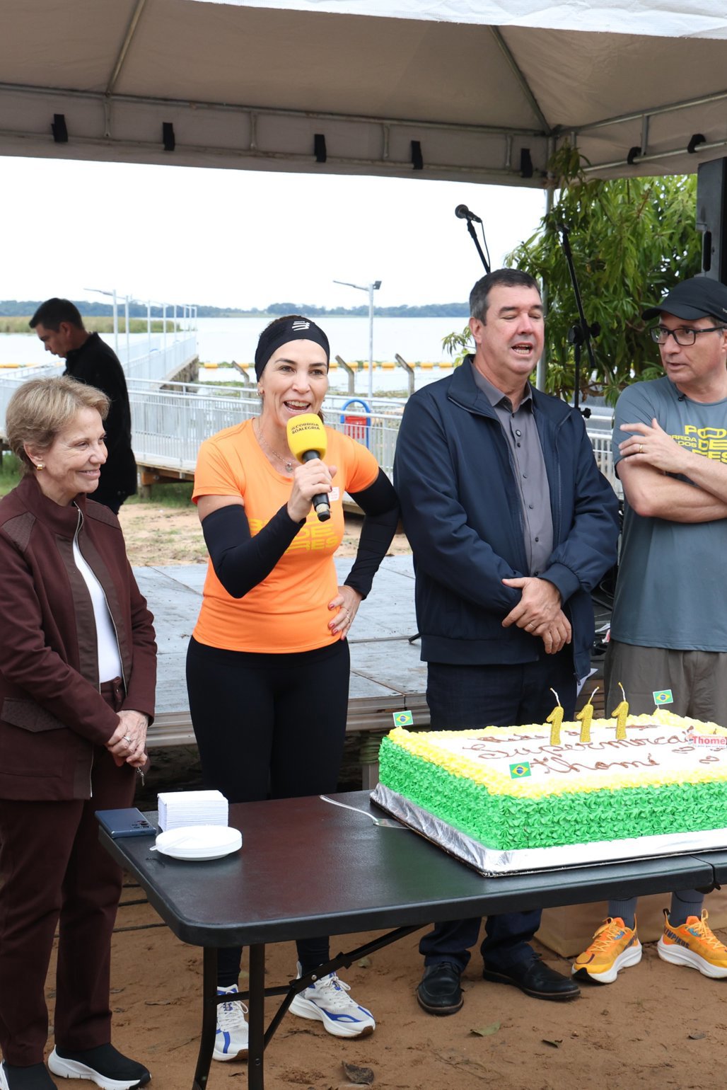 Mônica e Riedel prestigiaram o evento que também comemorou o aniversário de 111 anos da cidade
