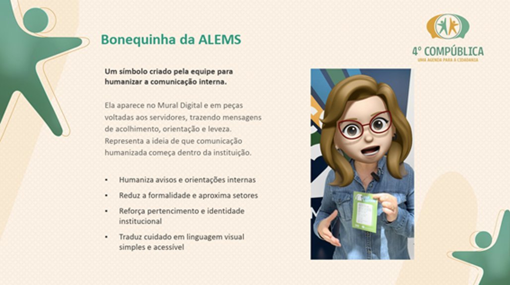 Bonequinha da ALEMS engaja audiência nos canais oficiais