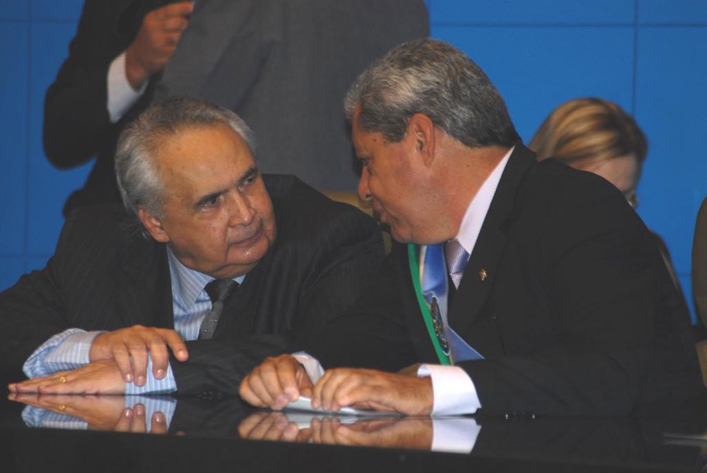 Londres e Puccinelli em 1º de janeiro de 2011, posse de André para 2º mandato como governador