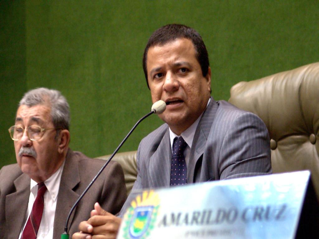 Imagem: Presidente em exercício deputado Amarido Cruz (PT)