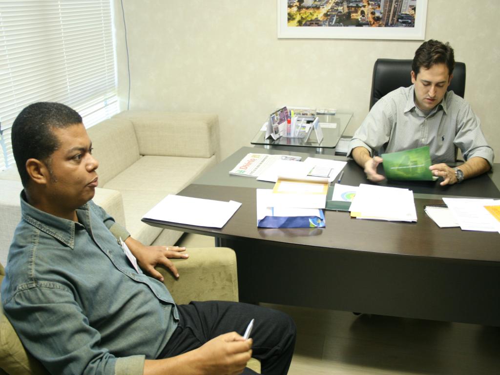 Imagem: Vereador Nilson Pedro com Marcio Fernandes