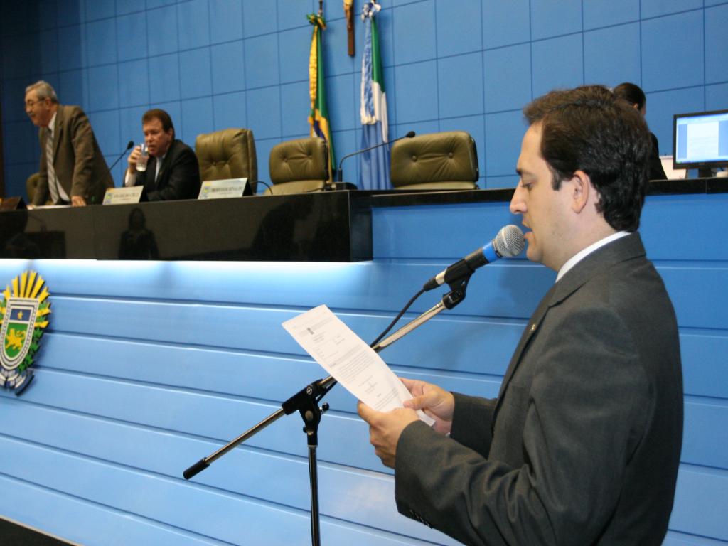 Imagem: Deputado Marcio Fernandes no plenário