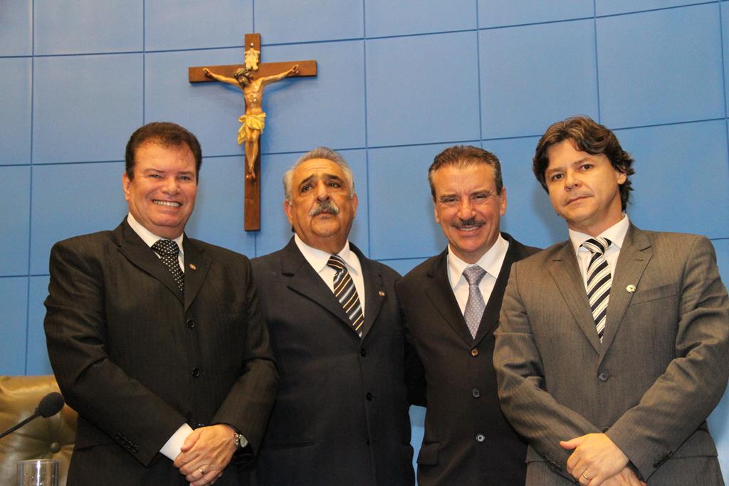 Imagem: Os deputados Mauricio Picarelli, Jerson Domingos, Paulo Corrêa e Paulo Duarte 