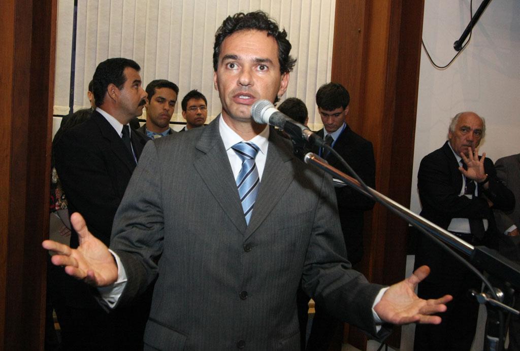 Imagem: Deputado Marquinhos Trad, vice-líder do PMDB na Assembleia.