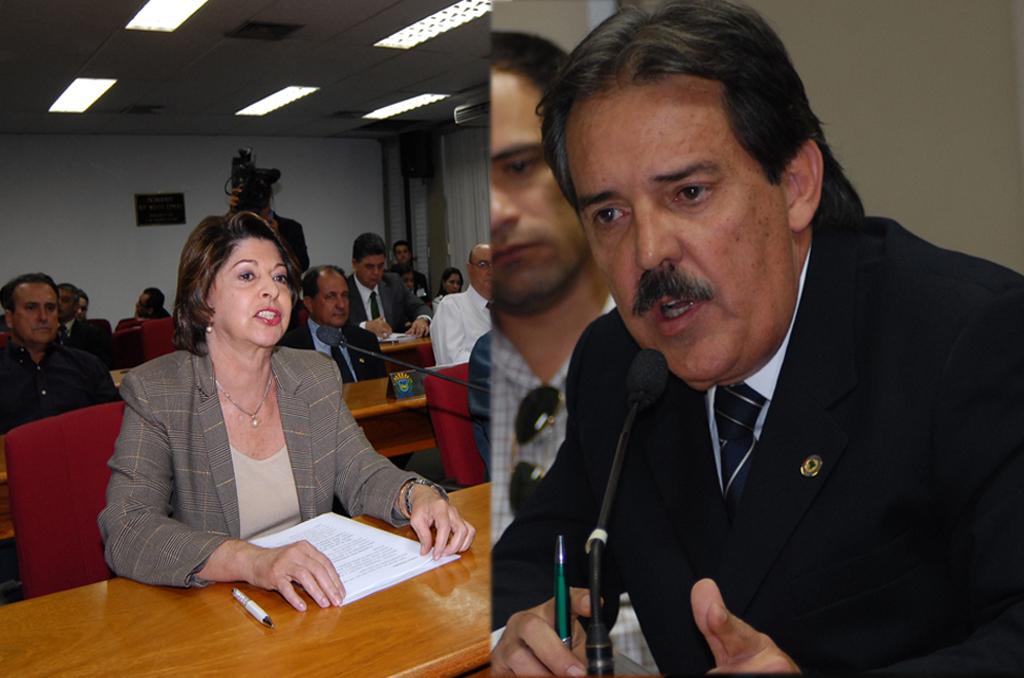 Imagem: Marisa Serrano e Antônio Carlos Arroyo disputam uma vaga de conselheiro no TCE.