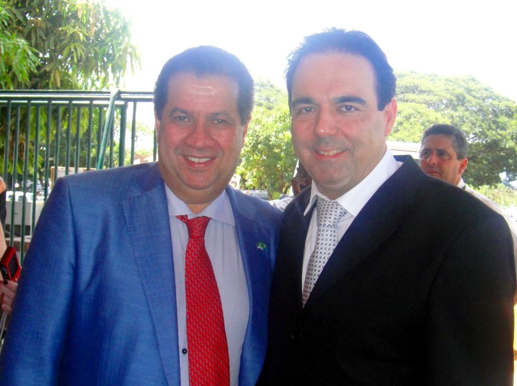 Imagem: Lupi e Felipe Orro, durante evento em Brasília