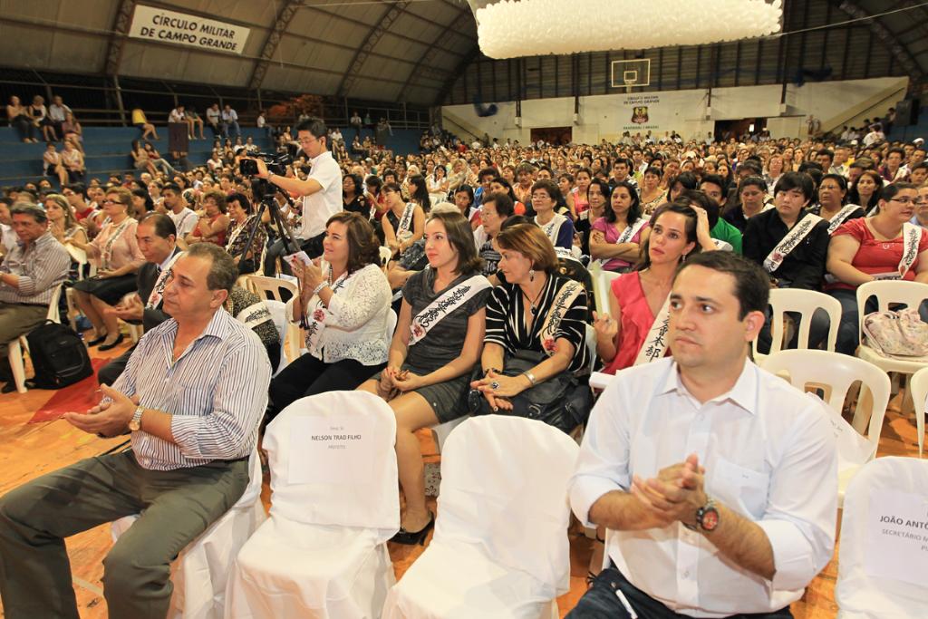Imagem: Deputado Marcio Fernandes durante congresso da Reiyukai