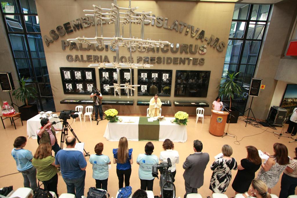 Imagem: Saguão da Assembleia Legislativa foi palco de missão em homenagem ao servidor.