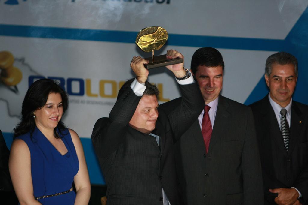 Imagem: Prefeito Jocelito Krug, de Chapadão do Sul, venceu a premiação, se destacando como "prefeito empreendedor".