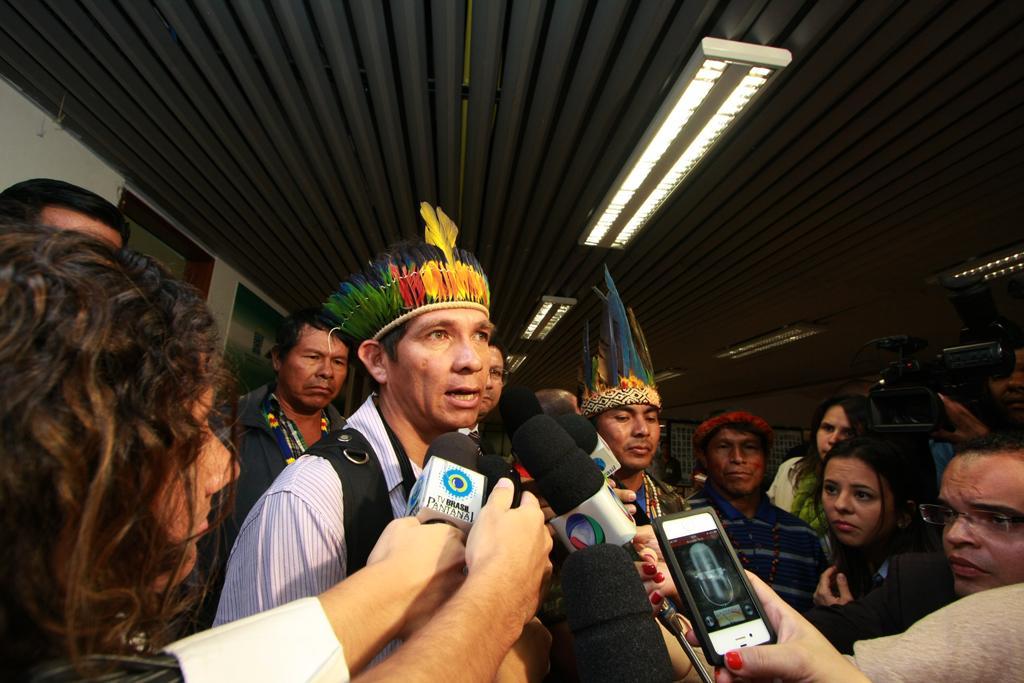 Imagem: Conforme Otoniel Ricardo, vereador em Caarapó, os índios querem paz e uma política que cuide de seus direitos.