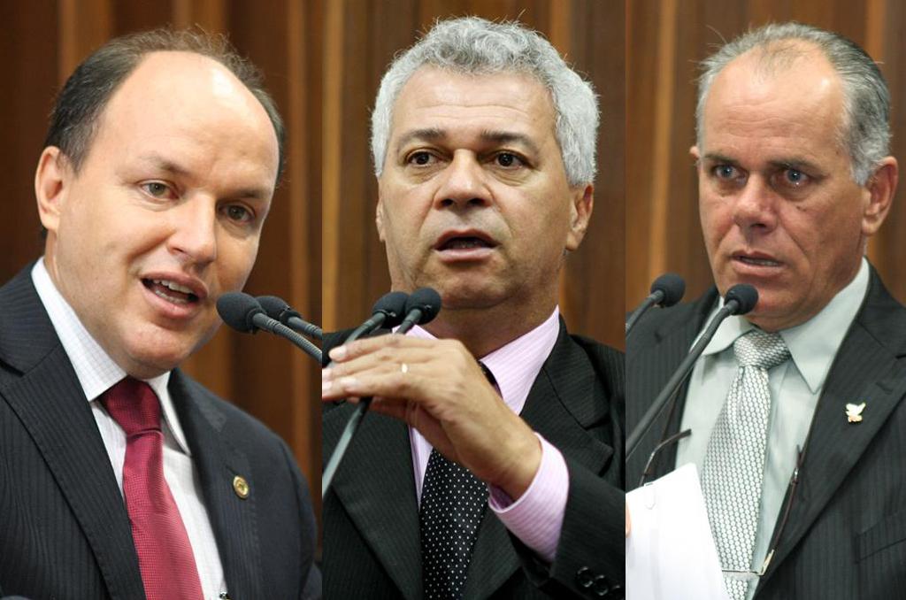 Imagem: Deputados Junior Mochi, Cabo Almi e Lauro Davi.