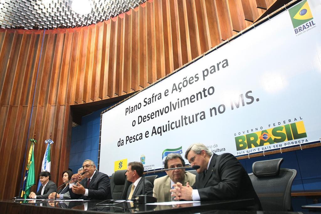 Imagem: Lançamento do Plano Safra de Aquicultura aconteceu na manhã desta quinta-feira na ALMS.