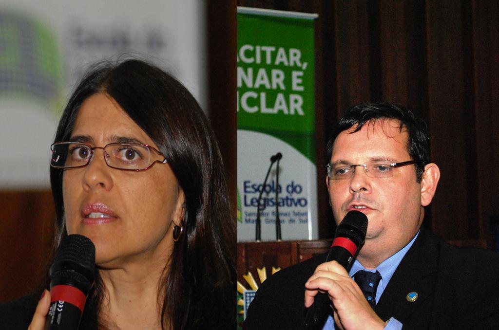 Imagem: Cleide Lemos e Renato Brown trataram sobre o ato de legislar e o Orçamento.