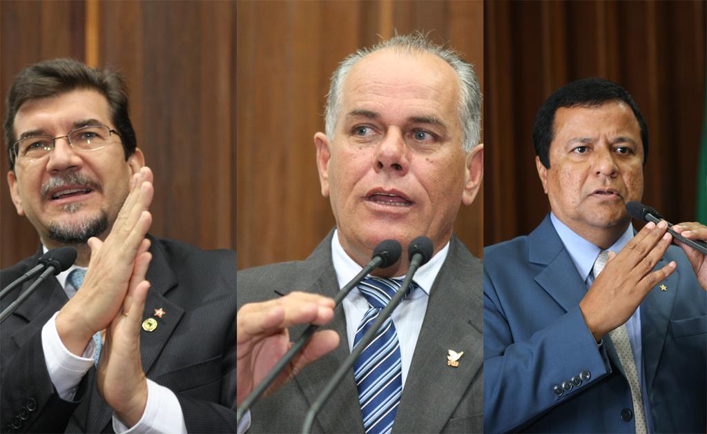 Imagem: Deputados Pedro Kemp, Lauro Davi e Amarildo Cruz.