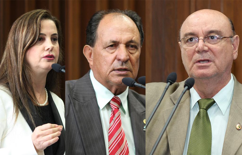 Imagem: Deputados Mara Caseiro, Zé Teixeira e Laerte Tetila.